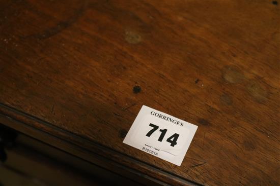 A late Victorian mahogany cupboard, H.92cm